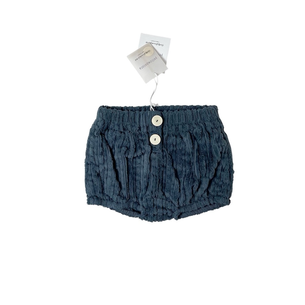 NWT/Boutique Yellow Pelota Gender Neutral Corduroy Cotton Bloomer in Grey